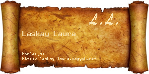 Laskay Laura névjegykártya